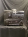Magnavox FCD-196 Vintage Double Cassette Tape, Cd, Record Player Stereo, Fm-am. Fixed Price $49.99.