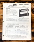 Philco Ford QT-95 QT95 Radio Service Manual *original*. Fixed Price $14.97.