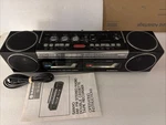 Sanyo M-W800 Black Stereo Radio Am/fm Double Cassette Recorder Boombox W/manual. Fixed Price $129.99.
