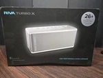 Riva Turbo X Bluetooth Portable Speaker White/silver Splash-resistant. Fixed Price $160.00.