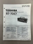 Toshiba RT-7057 Original Service Manual Free Shipping. Fixed Price $14.00.