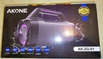 New Akone AK-ZG-01 Bluetooth Speaker, Quality Sound, Good Bass, Various Ins,outs. Fixed Price $44.08.