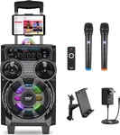 Pyle 8" Bluetooth Portable Speaker & Karaoke Party Audio PPHP87BTA. Fixed Price $154.99.