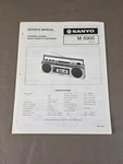 Sanyo Portable Stereo Radio Cassette Recorder 6900 Service Manual D-6072. Fixed Price $54.95.
