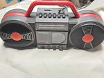 Magnavox Roller Red Gray Older Boombox Radio W/top Handle Read! As Is!. Fixed Price $34.99.