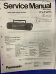 Panasonic RX-FW25 RXFW25 Service Manual **original**. Fixed Price $17.99.