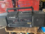 Sharp WQ-T354 Ghettoblaster Boombox Radio Cassette Player. Fixed Price $125.00.