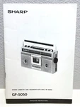 Sharp GF-5050 Radio Cassette Tape Player Operating Instructions Manual. Fixed Price $14.95.