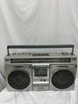 Vintage Sanyo Boombox FM/SW1/SW2/MW Radio Cassette Player Working M9935K. Fixed Price $175.00.