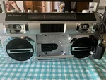 Studebaker SB2145 Retro Street Portable Bluetooth Boombox - Silver. Fixed Price $100.00.