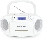 Emerson Portable Cd Player Boombox With Cassette Combo, Tape White. Fixed Price $81.11.