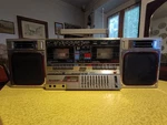 Sharp 800 Working Cassette Feeder Radio Bombox Vintage Gf. Fixed Price $276.99.