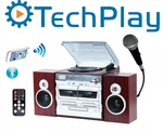 Techplay ODCK110 Bluetooth Stereo System Karaoke Record Player Cd Cassette. Fixed Price $179.95.