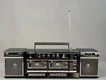 Vtg Crown SZ-2100 Stereo Radio Cassette Double Deck W/ Detach Speakers; Works. Fixed Price $129.00.