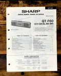 Sharp QT-F60 Radio Service Manual *original*. Fixed Price $14.97.