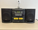 Aiwa Boombox CA-DW470U Am/fm Stereo Cd Player Dual Cassette Untested. Fixed Price $64.50.
