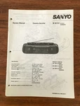 Sanyo W731 Boombox / Radio Cassette Service Manual *original* #2. Fixed Price $17.98.