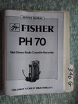 Fisher Ph 70 Service Manual Original Repair Book Portable Stereo Tape Player. Fixed Price $20.00.