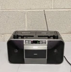 Jensen MCR-1500 Dual Cassette Recorder Cd Player Am/fm Radio Open Box Complete. Fixed Price $114.99.