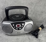 Sylvania SRCD243M Portable Player Boom Box Am/fm Radio Rarely Used Ac Adaptor. Fixed Price $35.00.