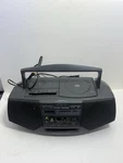 Sony CFD-V15 Boombox Am/fm Radio Cassette Tape Cd Player Mega Bass Tested Works. Fixed Price $68.04.