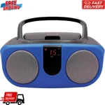 Sylvania Boombox Blue Portable Player Am/fm Radio SRCD243M Works Video Demo. Fixed Price $48.89.