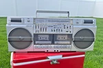 Sharp GF-575 Vintage Boombox Ghetto Blaster 80S Dual Cassette Radio Stereo Japan. Fixed Price $485.00.
