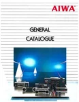Aiwa General Catagogue Brochure Catalogue 1984-1985. Fixed Price $11.71.