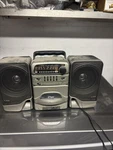 Memorex 7991MTGB Micro Hi-fi System Am/fm Cassette 3.5MM Headphone Silver. Fixed Price $76.00.