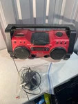 Sony ZS-H10CP Red Boombox Cd MP3 Radio Works Loud Antenna Cut. Fixed Price $72.17.