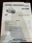 Orig. Sharp QT-CH88 QTCH88 Repair & Service Manual *original*. Fixed Price $13.99.