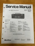 Quasar GX-3629 Cassette Recorder Boombox Service Manual Vintage Oem Diagrams. Fixed Price $14.99.
