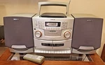 Sony CFD-ZW755 Cd Radio Cassette-corder Dual Tape Stereo W/ Remote And Box. Fixed Price $114.95.