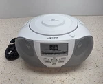 Tested White Gpx Portable Cd Am Fm Radio Boom Box Battery Plug. Fixed Price $33.24.