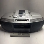 1999 Aiwa CSD-ED67 Remote Boombox Am Fm Stereo Cd Radio Cassette Recorder. Fixed Price $74.99.