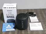 Sony Extra Bass Portable Bluetooth Black Speaker SRSXB12/BZ. Fixed Price $34.95.