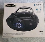Jensen Portable Stereo Cd Player Am/fm Radio & Bluetooth New - Open Box. Fixed Price $49.49.