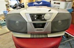 Sanyo CWM-210 Boom Box Am/fm Radio Cd Cassette Player Two Speakers. Fixed Price $37.79.