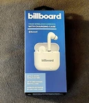 Billboard True Wireless Bluetooth Earbuds With Charging Case - White. Fixed Price $11.99.