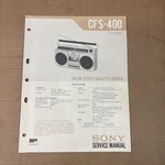 Sony CFS-400 Stereo Radio Cassette Original Service Manual. Fixed Price $15.71.