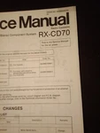Panasonic RX-CD70 Service Bulletin Portable Stereo Component Compact Disc Origin. Fixed Price $29.99.
