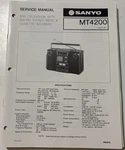 Sanyo. OCT/1978/ MT4200 B/w Television With Am/fm Stereo Radio Service Manual. Fixed Price $24.00.