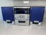 Aiwa NSX-AJ203 Audio System 3-CD Changer Dual Cassette Vintage Boombox Read. Fixed Price $75.00.