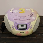 Tweety Portable Cd Cassette Tape Player Am/fm Radio Boombox Intertek 312561. Fixed Price $39.99.