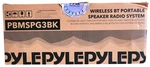 Pyle PBMSPG3BK Wireless Bt Portable Speaker New With Open Box. Fixed Price $49.99.
