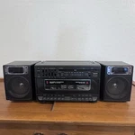 Sanyo Dual Cassette Recorder Amfm Radio Boombox Mw 171 Detachable Speaker Tested. Fixed Price $48.30.