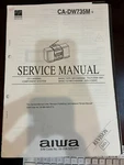 Aiwa CA-DW735M CADW735M Repair Service Manual 921 937 Usa **original**. Fixed Price $22.99.
