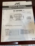 Jvc RC-QW35BK RCQW35BK C/j Repair Service Manual From The Usa **original**. Fixed Price $14.99.