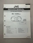 Jvc RC-X240 C/j Original Service Manual Free Shipping. Fixed Price $14.00.