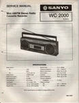 Sanyo Wc 2000 Service Manual Original Repair Book Stereo Boombox Radio. Fixed Price $10.40.